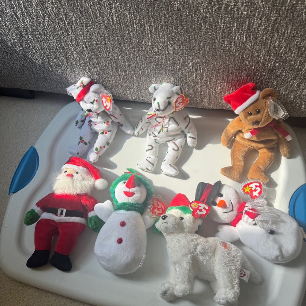 TY Beanie Babies Holiday Plush Toys Christmas Vintage